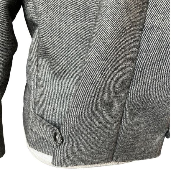 J.O.A shearling lined raw edge moto biker jacket neutral casual Sherpa chic fall - Picture 5 of 13